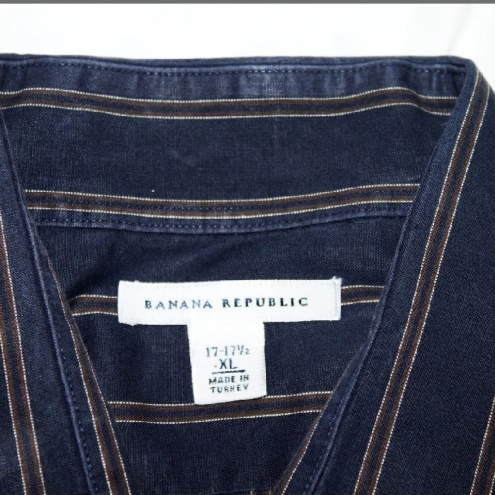 Banana Republic Men's Long Sleeve Button‎ Front Shirt Size 17-17 1/2